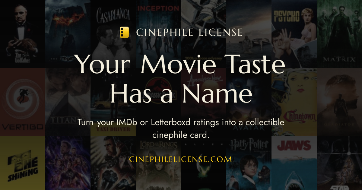 After years of cinema obsession, I made a tool for deeper IMDb/Letterboxd personal stats